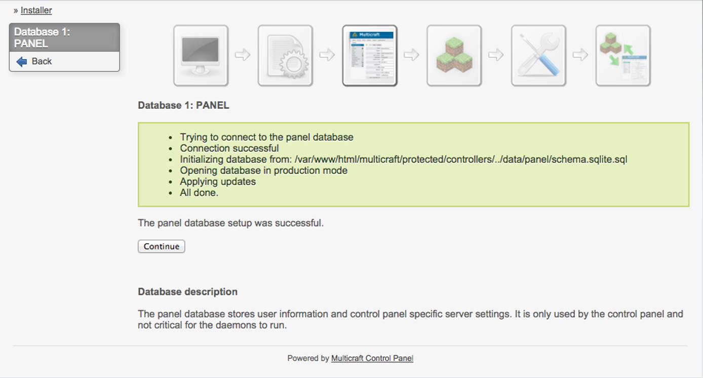 Multicraft Database Creation. Multicraft Database Creation.